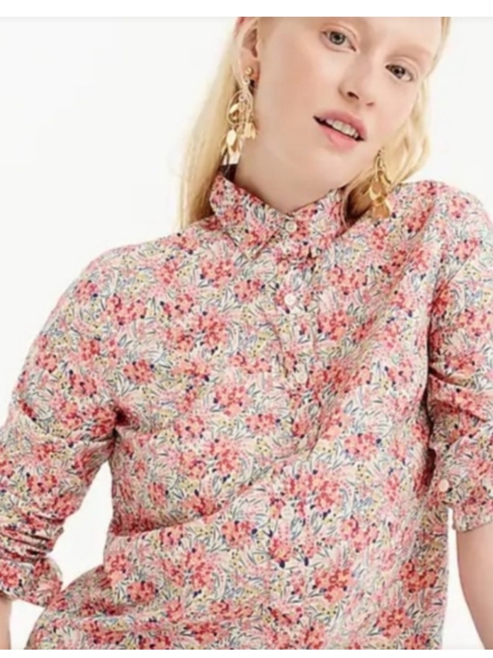 J.Crew Classic-fit Popover Shirt in Liberty® Floral Fabric